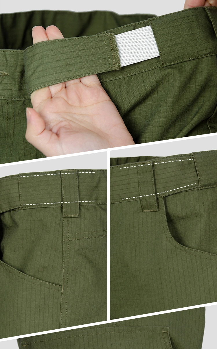 Men&prime;s Tactical Pants Cargo Rip-Stop Hiking Pants Water Repellent Lightweight Work Outdoor Trousers