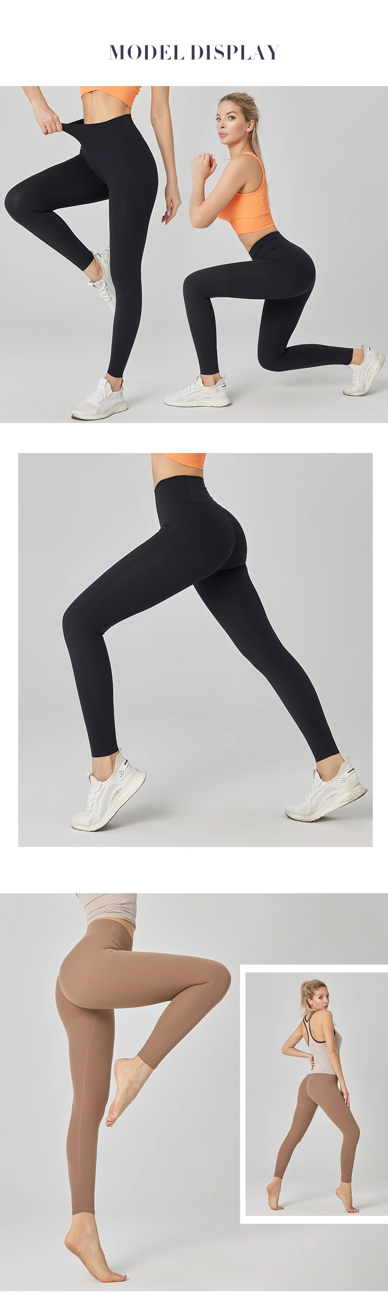 Butt Lift High Waisted Tummy Control Yoga Running Leggings for Women