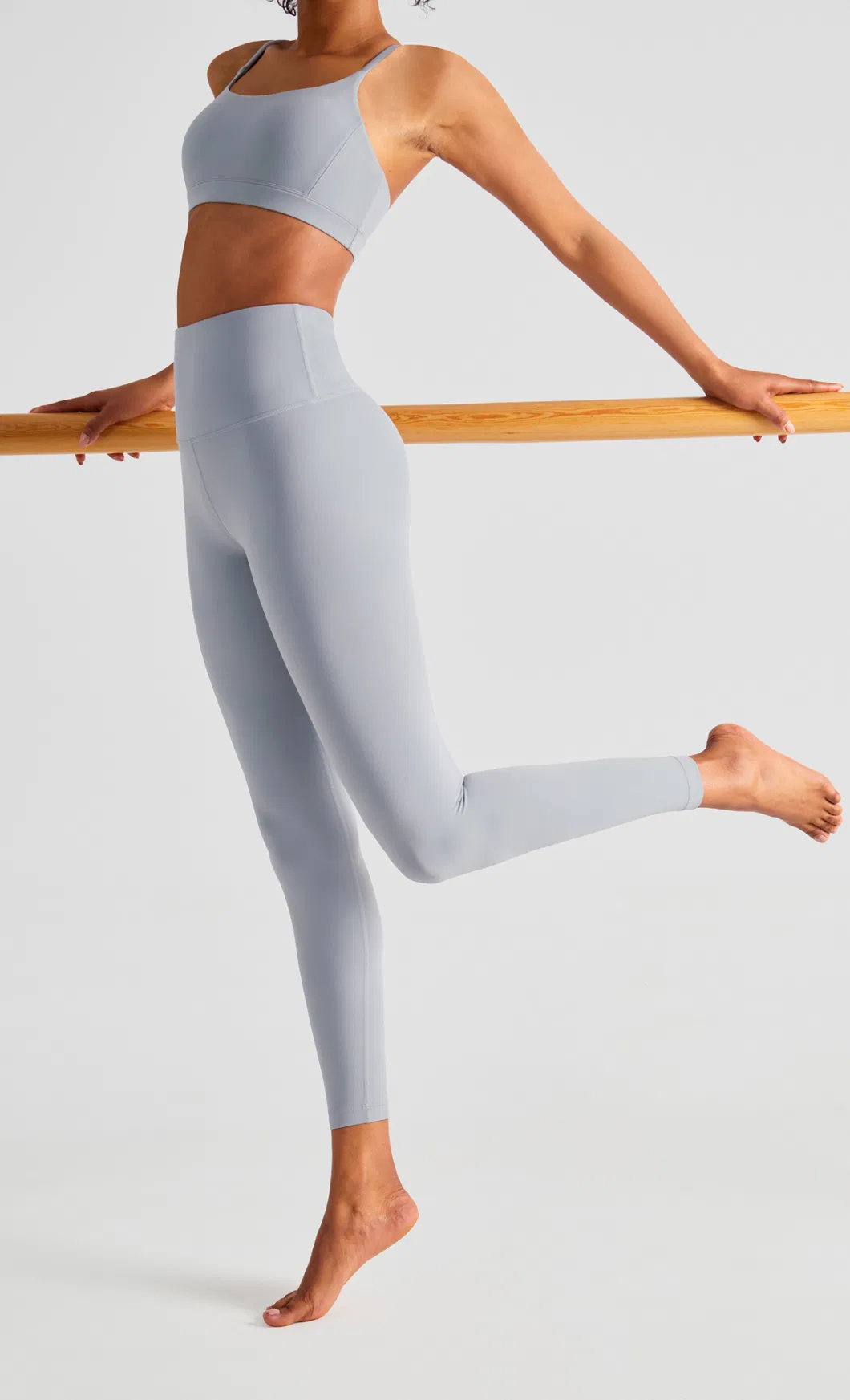 High Quality Yoga Pants Women&prime; S Slim High Waist Peach Hip Fitness Pants Running Sport Leggings