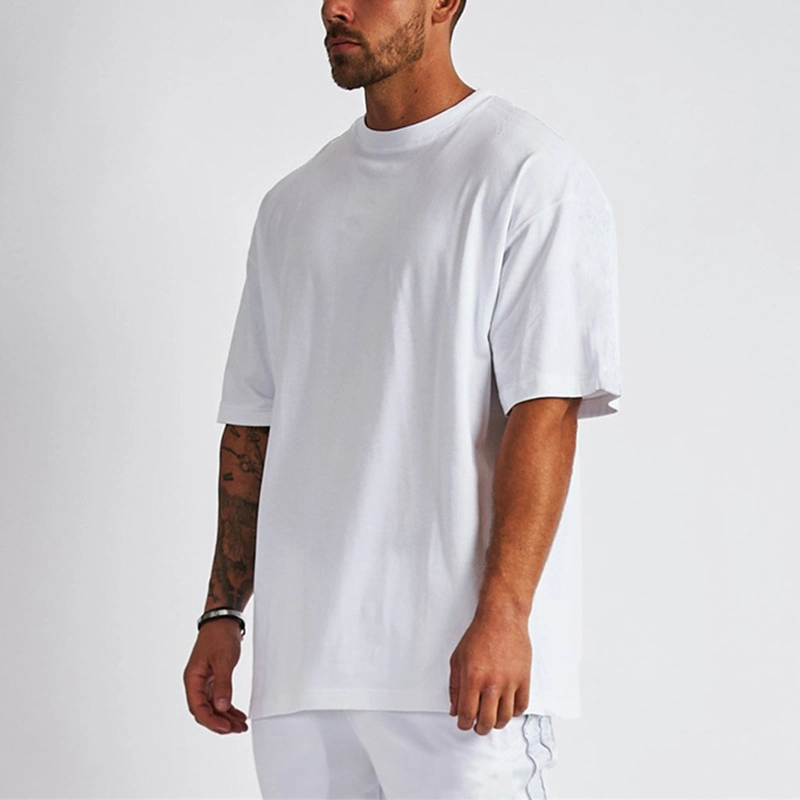 High Quality Men&prime; S Summer Plain T Shirts White Tee Shirt Custom Print Mens Tshirts Blanks Oversized T-Shirts
