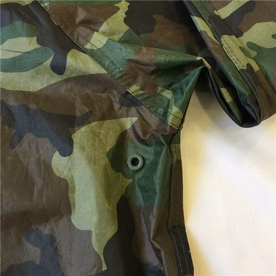 Printed Polyester/PVC Waterproof Hooded Jacket with Hood Raincoat Rainwear Rainsuit for Outside Outdoor Hi Vis Reflective High Visibility Rain Pants Trousers