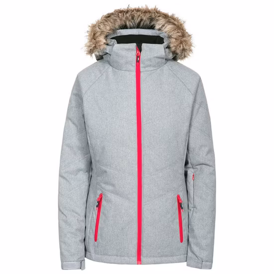 Womens Outdoor Sports Ski Suit Snow Wear with Fur Hood